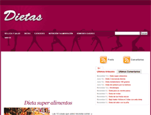Tablet Screenshot of dietas.com.mx